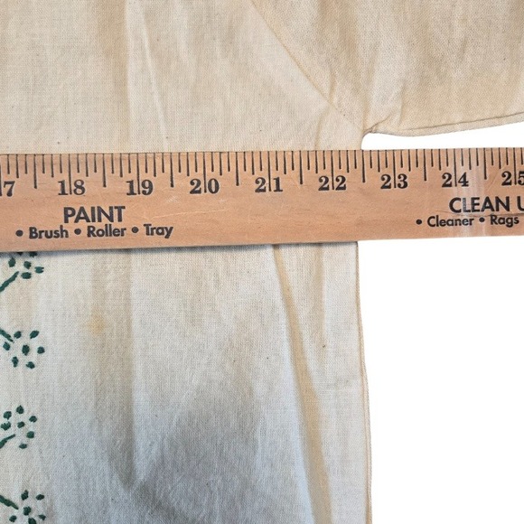 Vintage Handmade Guayabera Folklore Floral Bordado Manta Top Patch Pockets Boho - Picture 7 of 11